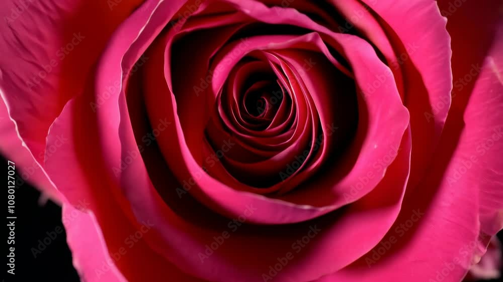 Rose in bloom on dark backdrop Rose in bloom on dark backdrop