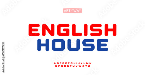 English school alphabet, rounded sans serif letters, friendly educational font for bright modern logo, emphasis headline, contemporary typography, modern typographic design. Vector typeset