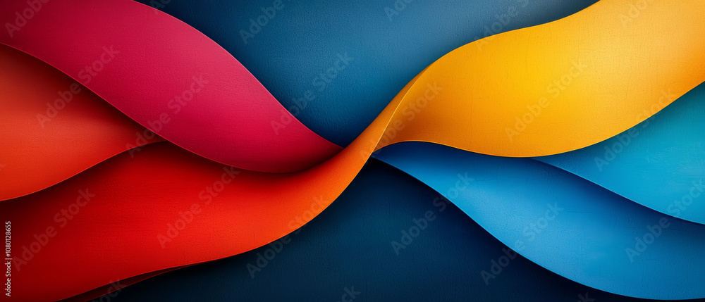 custom made wallpaper toronto digitalVibrant Composition of Interwoven Geometric and Flowing Organic Designs