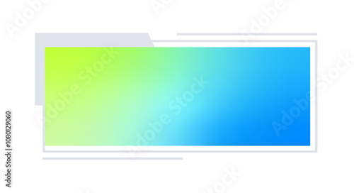 Futuristic element vector illustration. Colorful lower third video overlay.