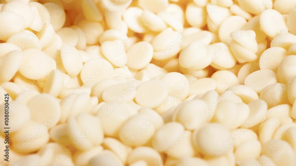 White Chocolate Chips in Motion White Chocolate Chips in Motion