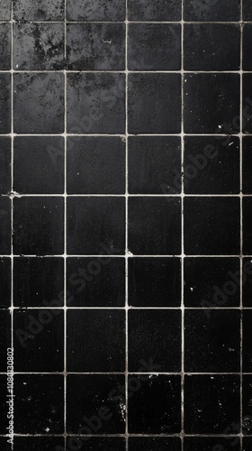 Minimalistic Black Background with White Grid, 80% Black, 20% White, Background Only