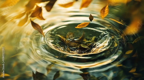 Swirling Tea Leaves in Wate...