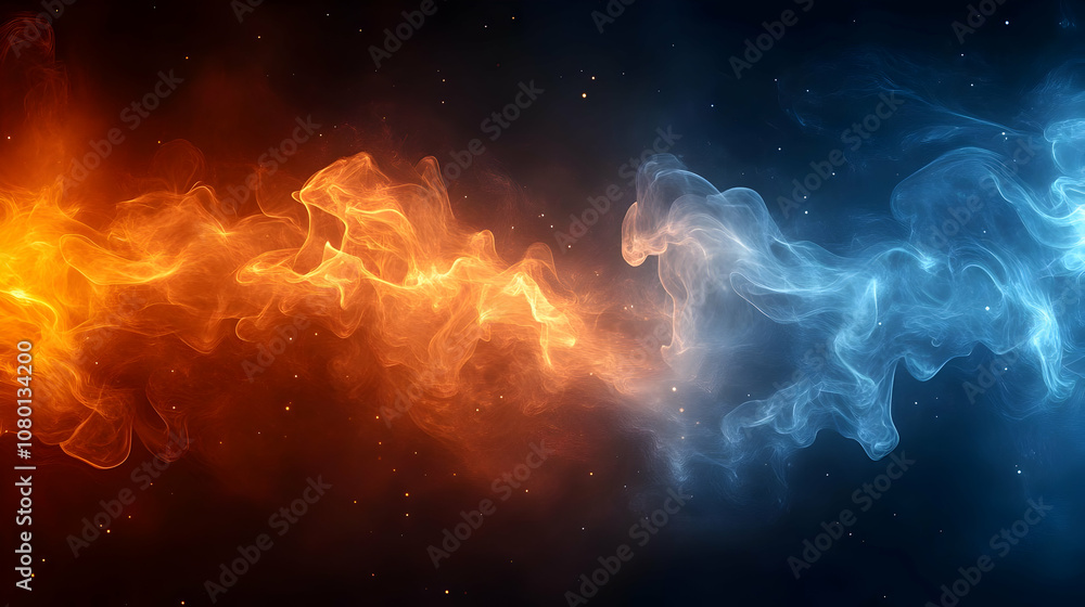 Abstract Background: Fire and Ice Abstract Background: Fire and Ice