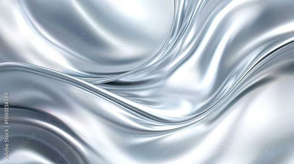 Abstract Silver-Gray Texture Resembling Silk or Fabric, Featuring Curved and Wavy Lines, Exuding a Sense of Flow and Dynamics Abstract Silver-Gray Texture Resembling Silk or Fabric, Featuring Curved and Wavy Lines, Exuding a Sense of Flow and Dynamics