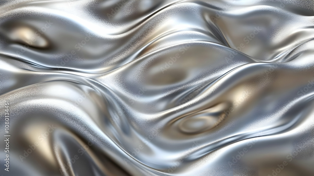 Abstract Silver Fabric Background - 3D Render Abstract Silver Fabric Background - 3D Render