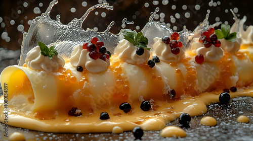 Whipped Cream Dessert with ...