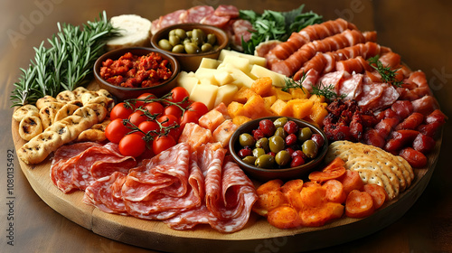 Charcuterie Board with Sala...