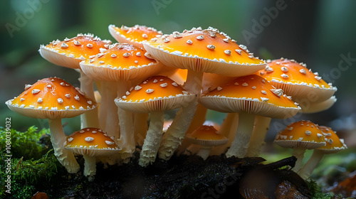 Cluster of Orange and White...