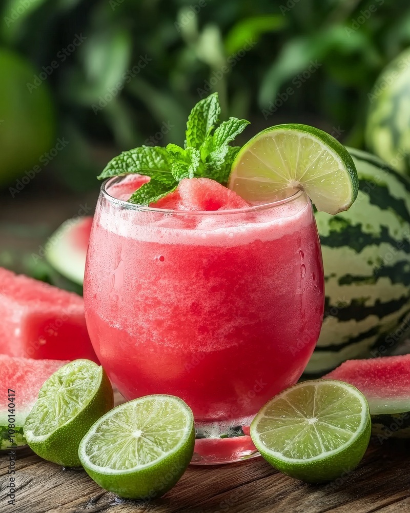 Refreshing Watermelon and Lime Cooler Refreshing Watermelon and Lime Cooler