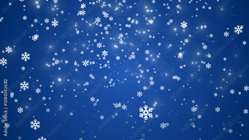 Merry Christmas Text with Snowy Hometown Merry Christmas Text with Snowy Hometown