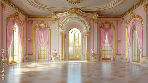 Pink and Gold Palace Interi...