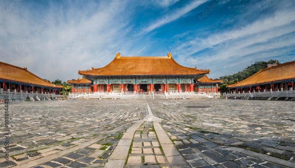 Fototapeta premium The Architectural Grandeur of the National Palace Museum in Taipei