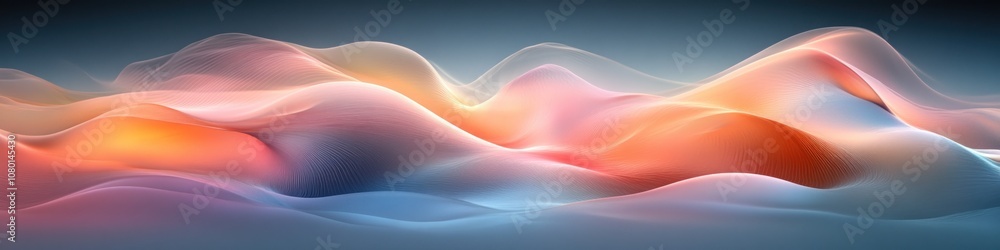 Abstract waves of color and light creating a fluid, dynamic composition. Abstract waves of color and light creating a fluid, dynamic composition.