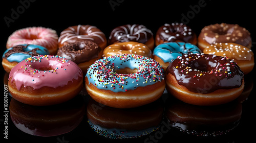 Assortment of Glazed Donuts...