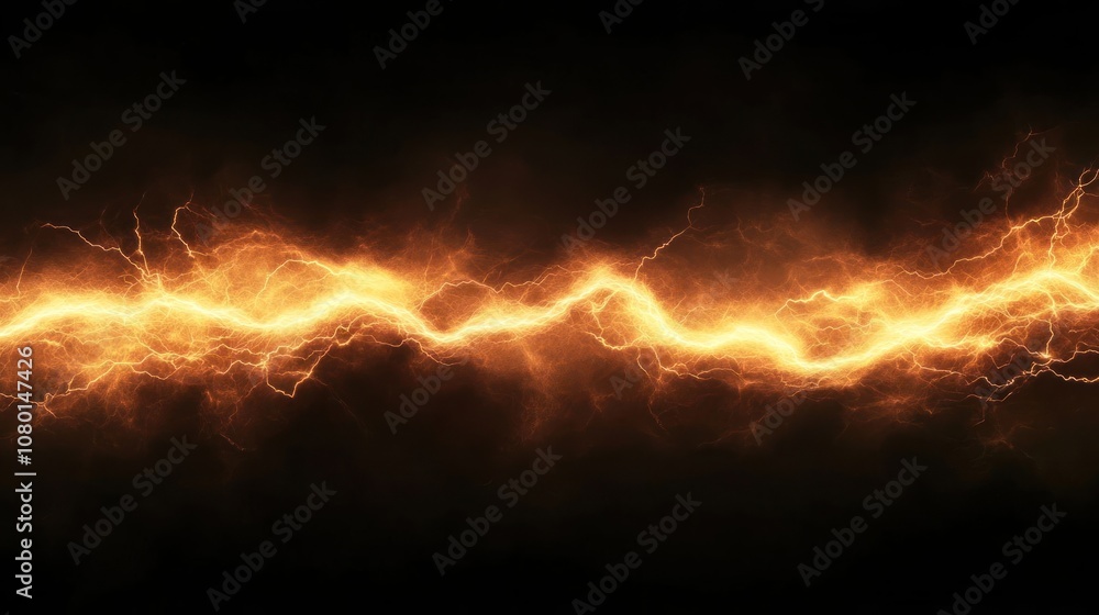 A striking visual of electric energy depicted as a jagged, glowing line against a dark background. A striking visual of electric energy depicted as a jagged, glowing line against a dark background.