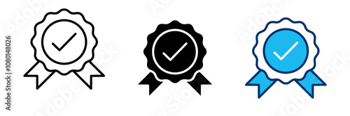 Authentic icon web banner design vector illustration template