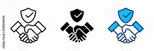 Trust icon web banner design vector illustration template