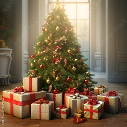 Christmas Tree with Gifts