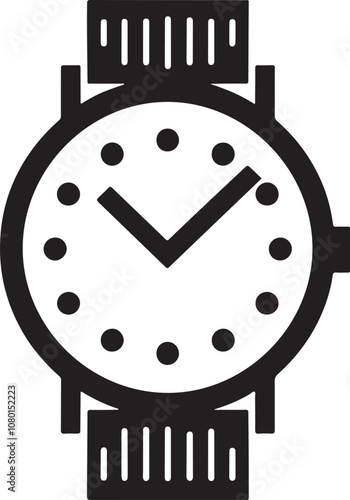 Best hand-watch Silhouette Vector illustration design