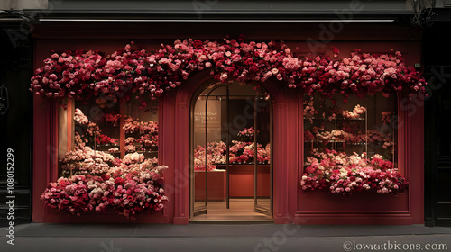 Floral Shop Front with Pink...