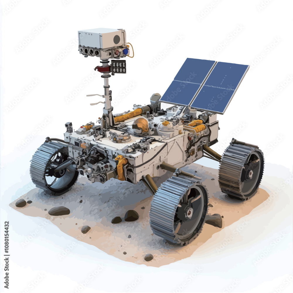 3d model of space station with solar panels on the ground..eps 3d model of space station with solar panels on the ground..eps