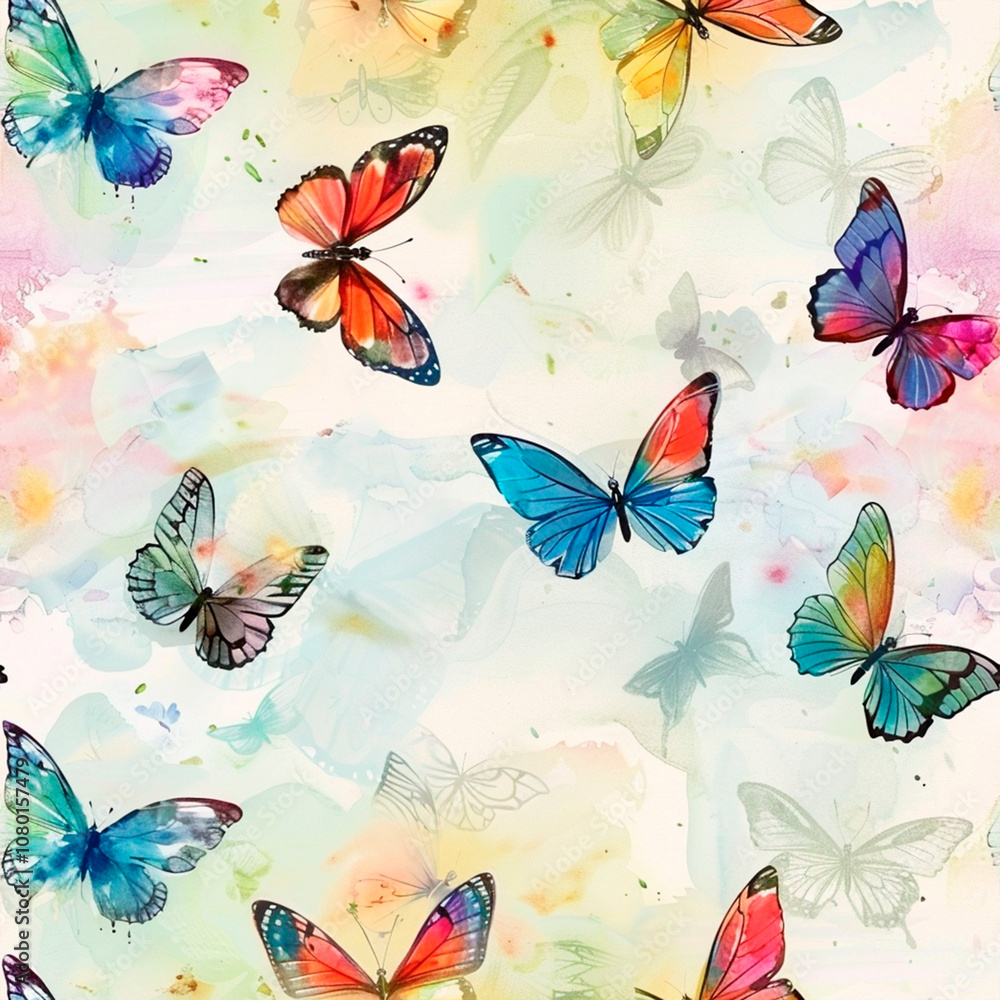 seamless pattern with butterflies seamless pattern with butterflies