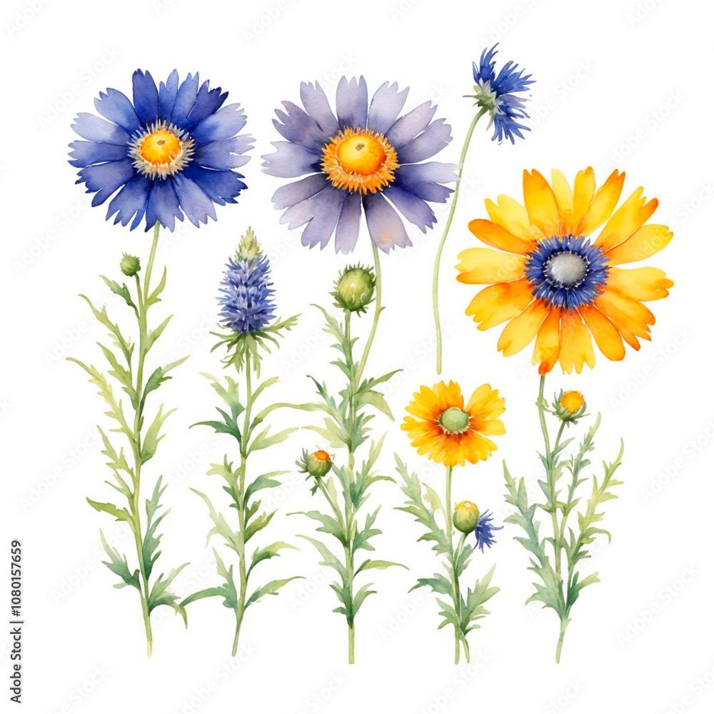 Naklejka premium bouquet of daisies