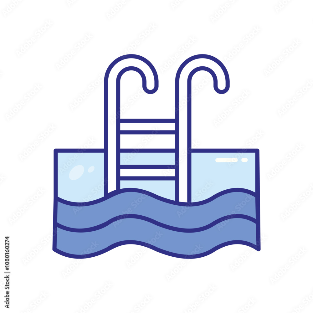 Swimming Pool vector icon stock illustration Swimming Pool vector icon stock illustration