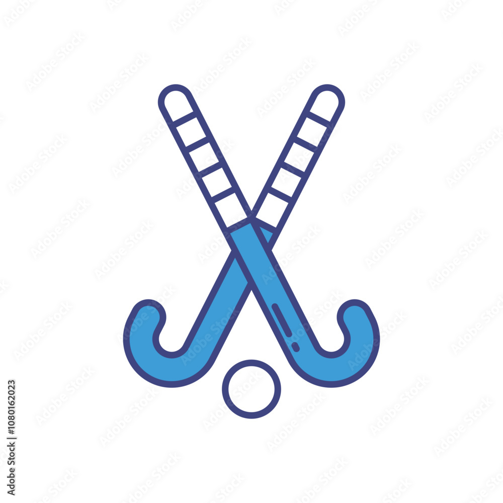 Hockey Stick vector icon stock illustration Hockey Stick vector icon stock illustration
