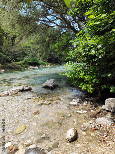 Acheron river and its surroundings, Greece photo