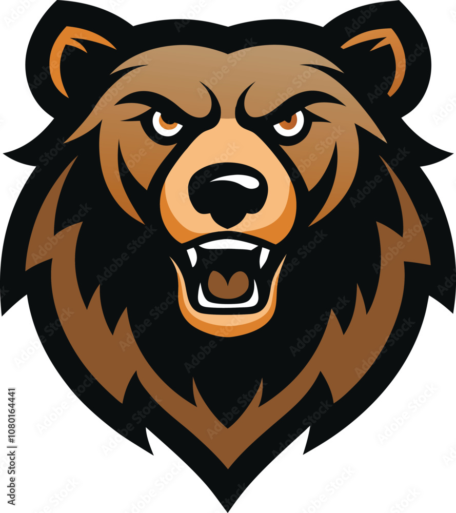 Fototapeta premium bear head mascot