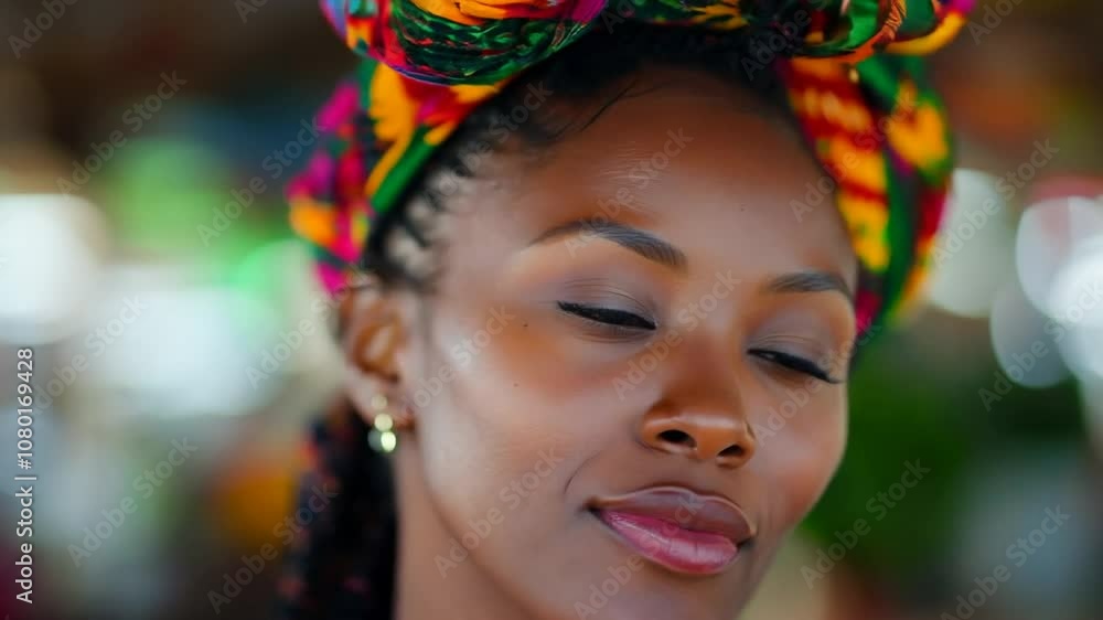 Black African African Woman Black African African Woman