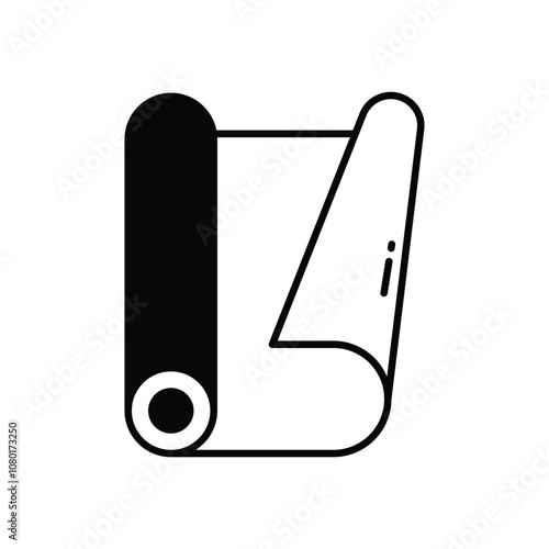 Gymnastics Mat vector icon stock illustration