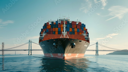 cargo container ship photo