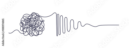 Chaos and order. Find solution. Unraveling tangle