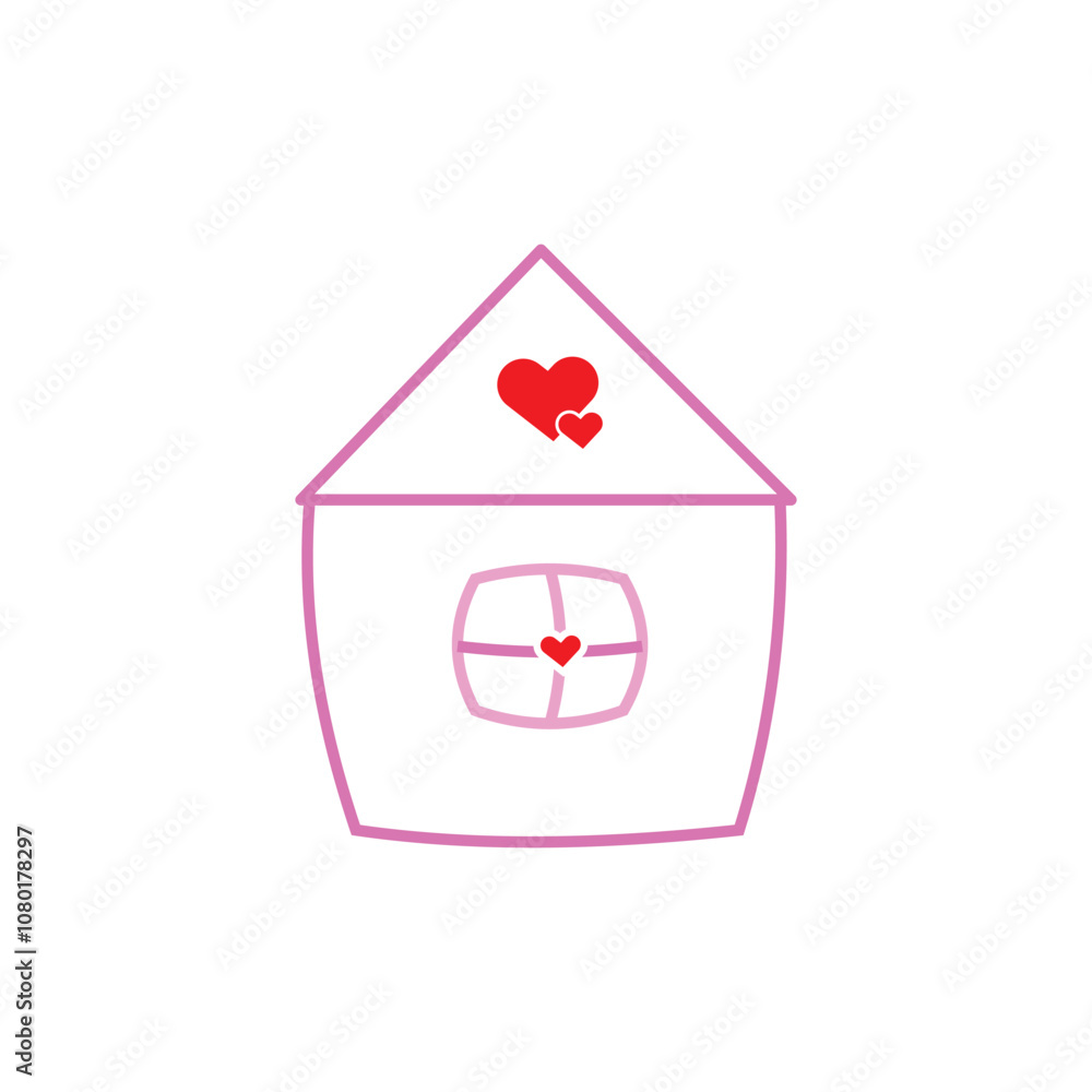 Red home icon Red home icon