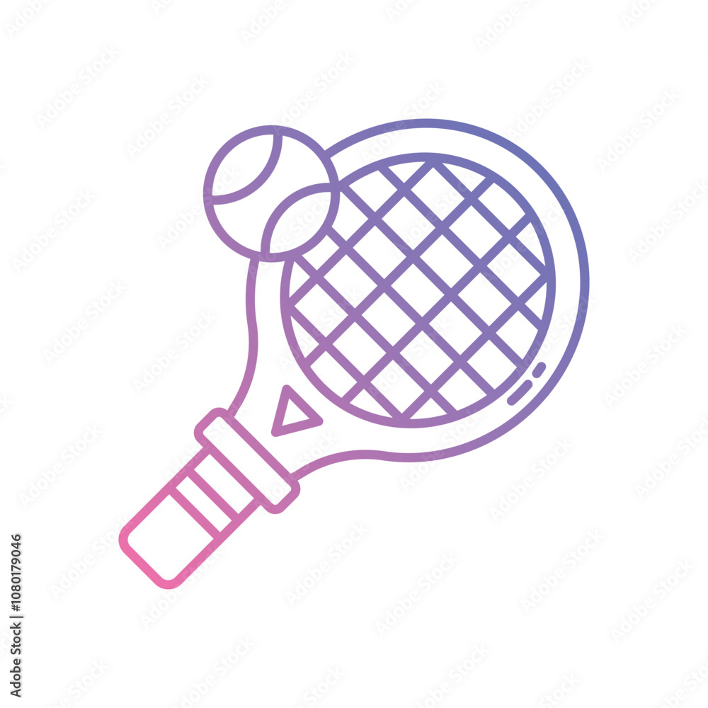 Tennis Racket vector icon stock illustration Tennis Racket vector icon stock illustration