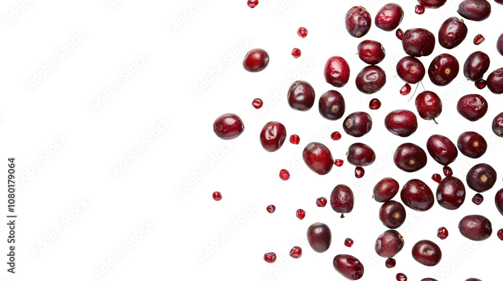 Red berries on white transparent background
Red berries on white transparent background