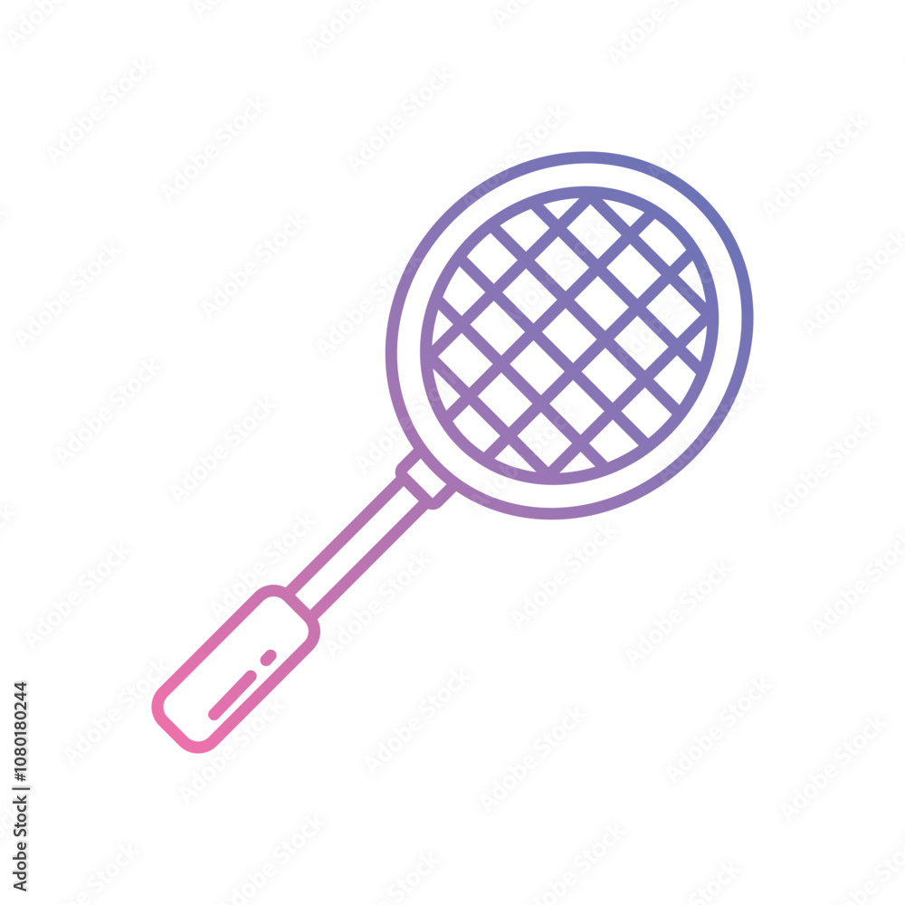 Badminton Racket vector icon stock illustration Badminton Racket vector icon stock illustration