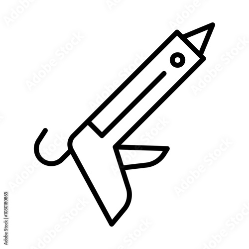 Caulk Gun line icon