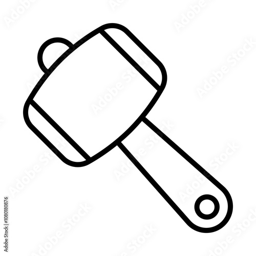 Mallet line icon