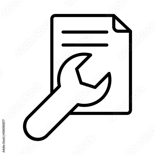 File Tool line icon