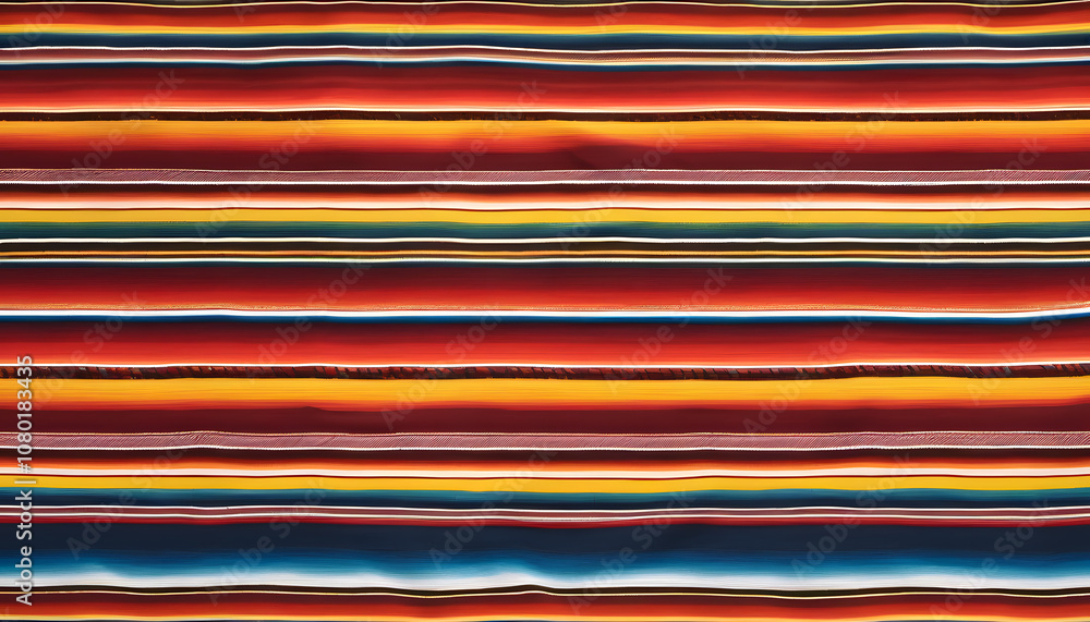 Textured Mexican Serape Stripes Textured Mexican Serape Stripes