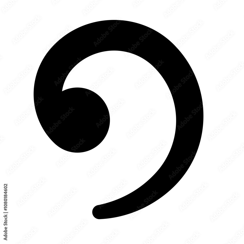 Musical symbol breathe