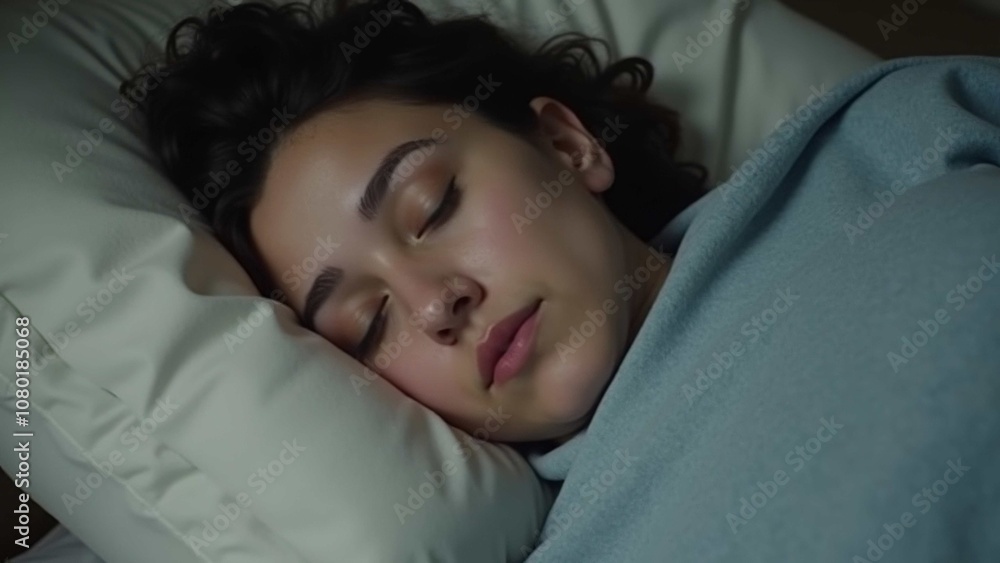 Young woman going to sleep Young woman going to sleep