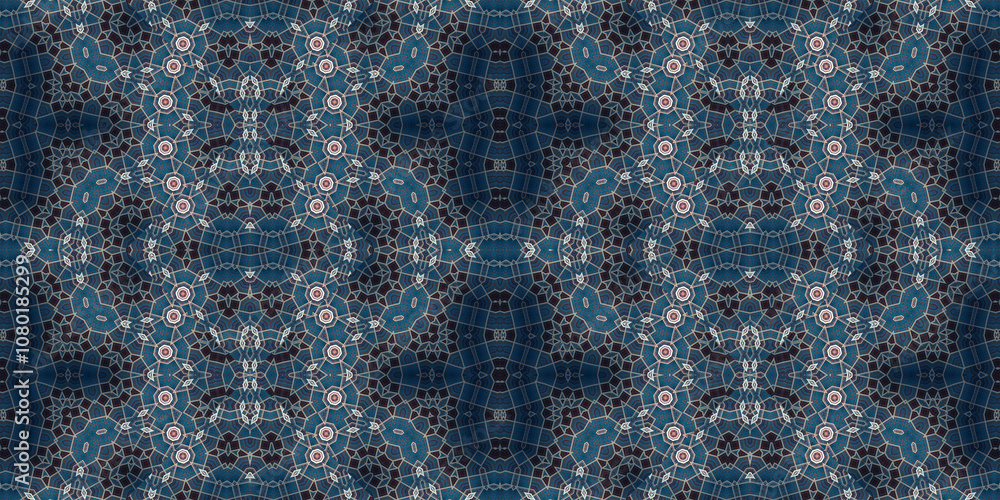 Fototapeta premium Seamless banner pattern. Abstract wide texture. The background is creative abstract.