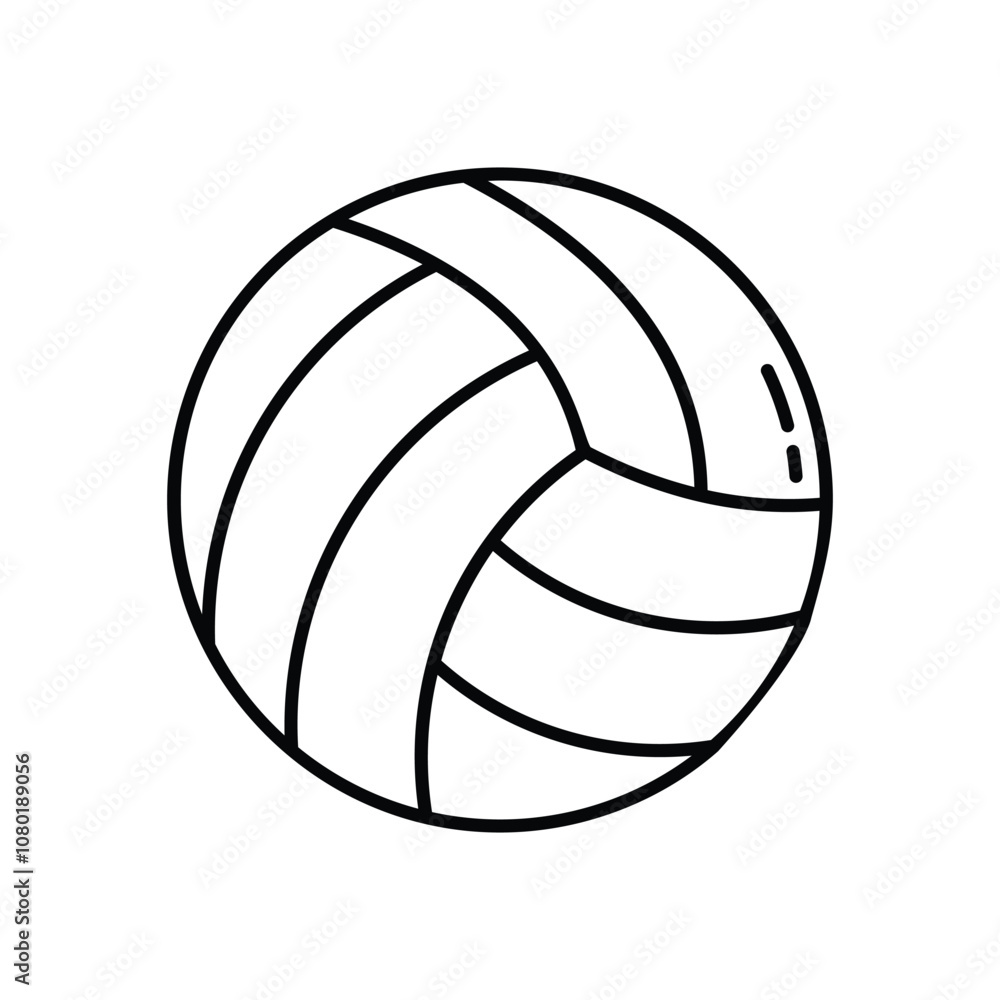 Volleyball vector icon stock illustration Volleyball vector icon stock illustration