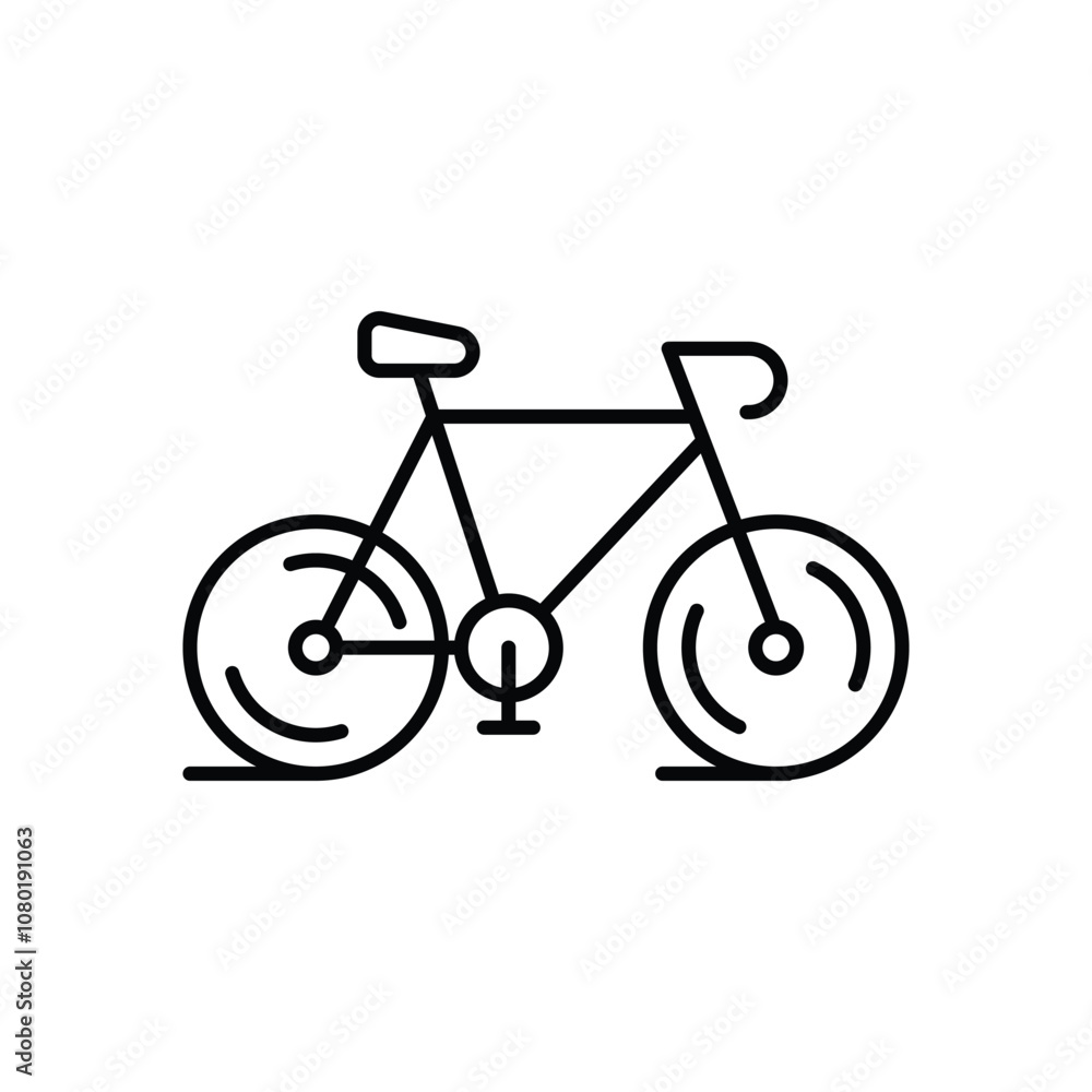 Bicycle vector icon stock illustration Bicycle vector icon stock illustration