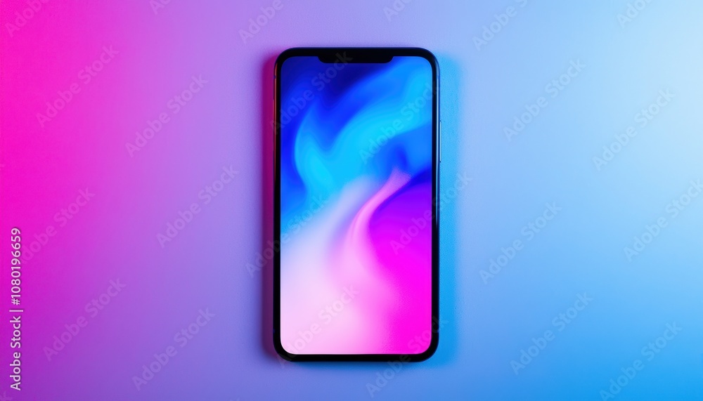 Engaging mockup showcasing a touch-ready web layout on a smartphone with vivid colors and realistic lighting effects Engaging mockup showcasing a touch-ready web layout on a smartphone with vivid colors and realistic lighting effects